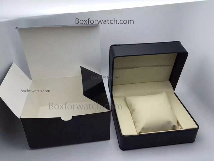 Black Leather Watch box - Replacement Box For Sale